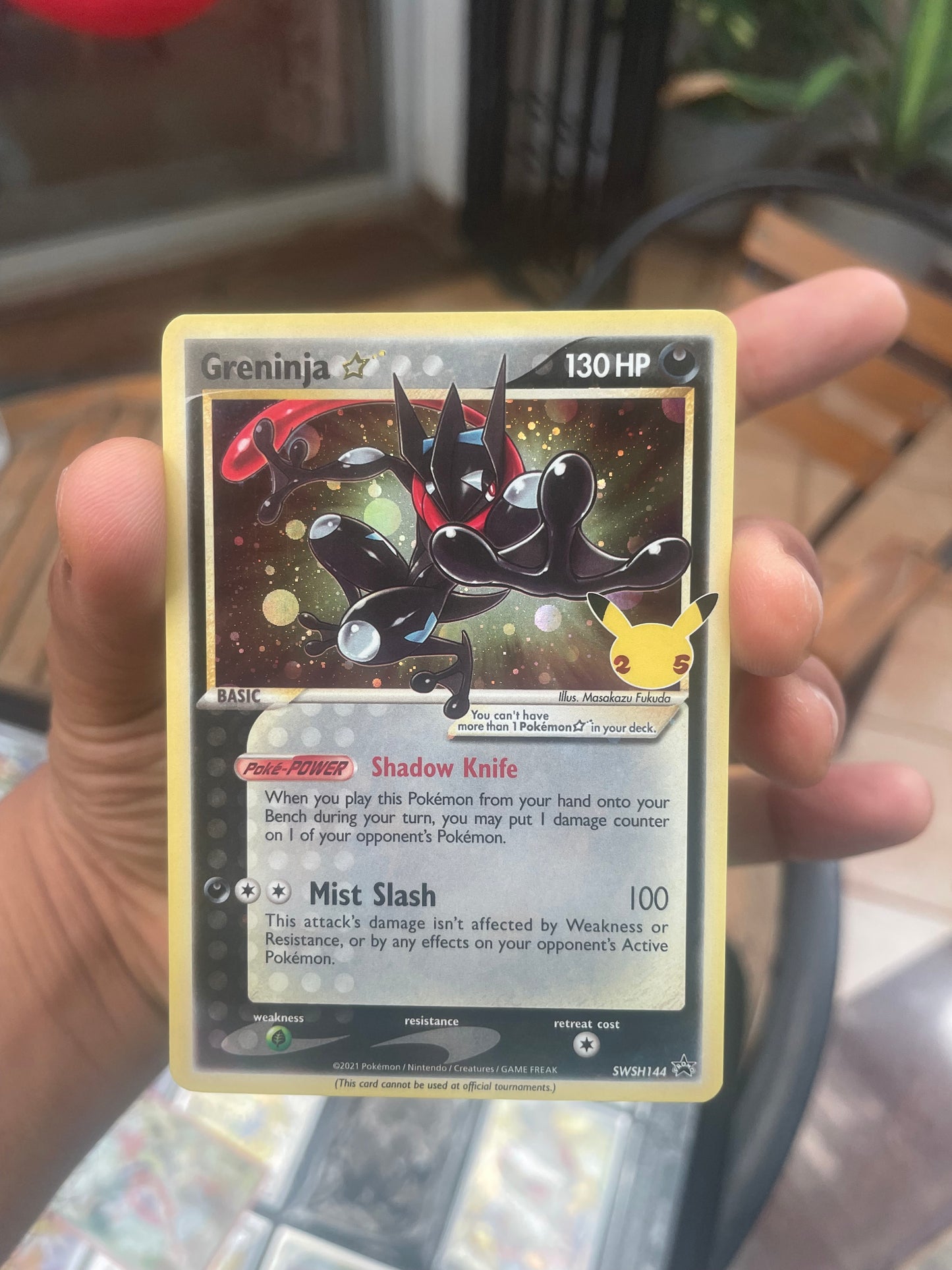 2021 Greninja Gold Star SWSH144 Promo NM-