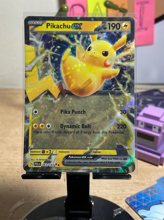 2023 Pikachu ex #63 Paldea Evolved