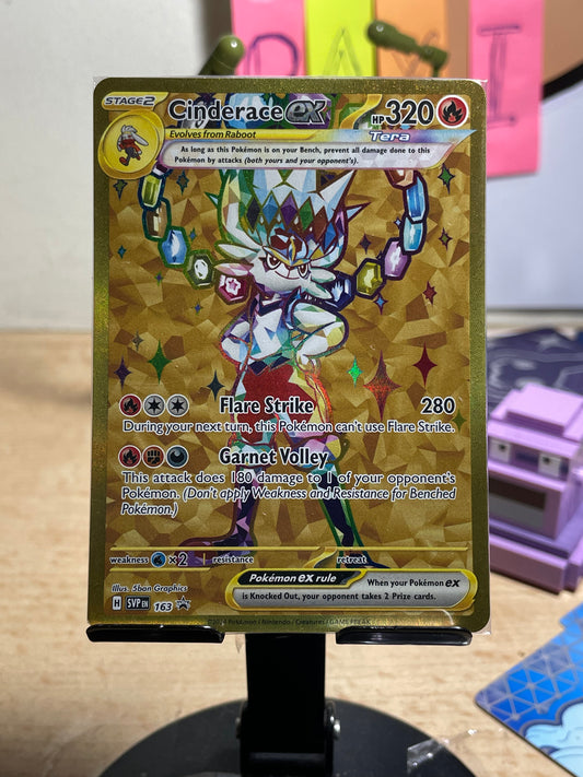 2024 Cinderace ex #163 SV Promo [Sealed]