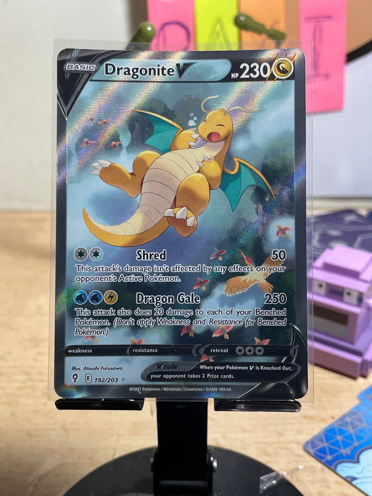 2021 Dragonite V #192 Evolving Skies [NM-]