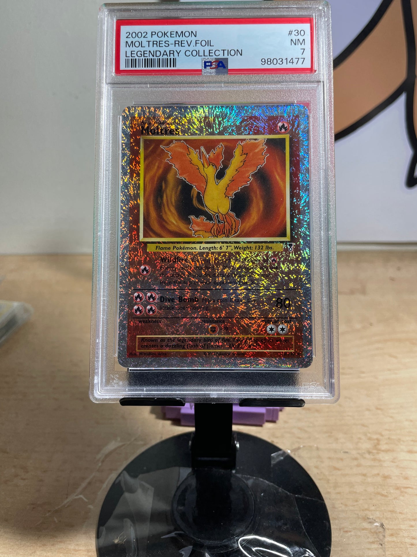 [PSA 7] 2002 Moltres [Reverse] #30 Legendary Collection