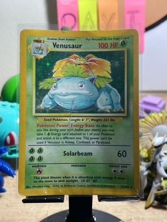 1999 Venusaur #15 Base Set [HP]