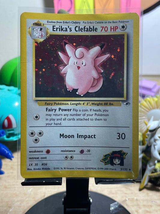 2000 Erika's Clefable #12 Gym Heroes [Creased]