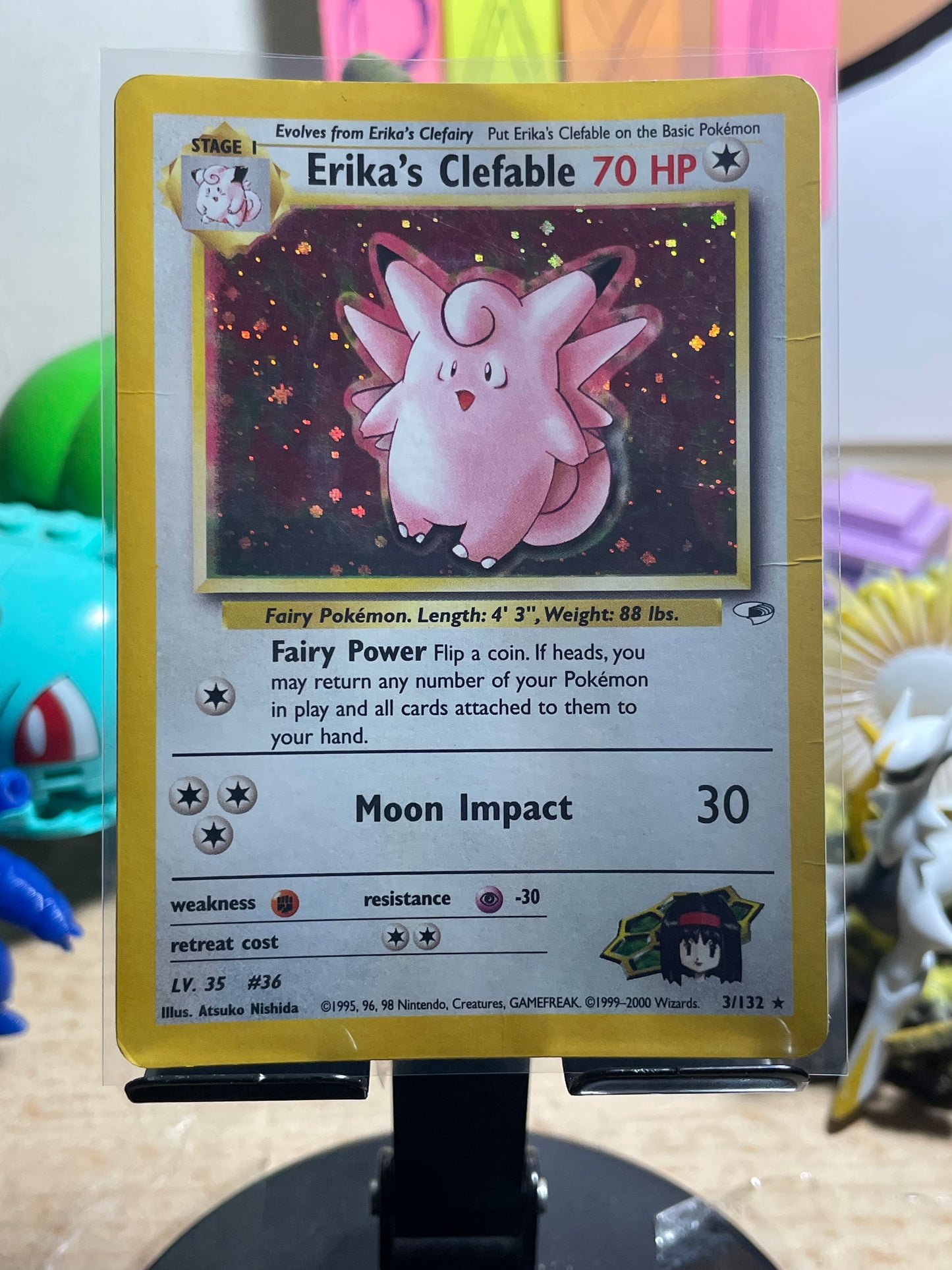 2000 Erika's Clefable #12 Gym Heroes [Creased]
