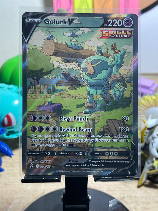 2021 Golurk V #182 Evolving Skies [NM-]
