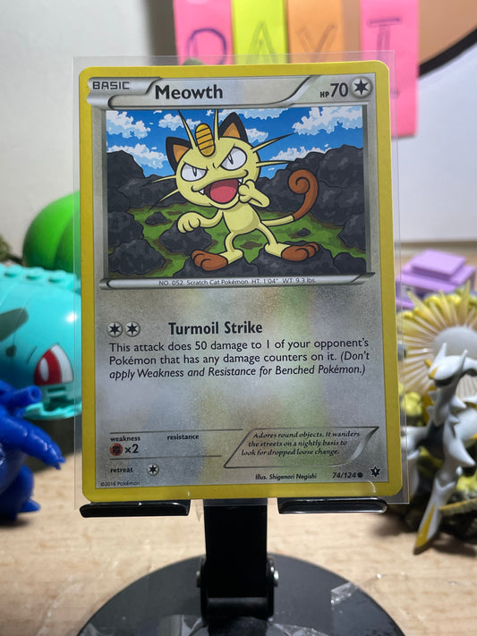 2016 Meowth #74 Fates Collide