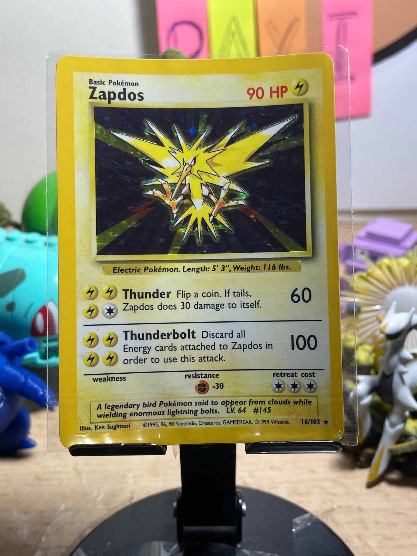 1999 Zapdos #16 Base Set