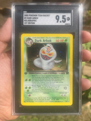 (SGC 9.5) 2000 Team Rocket 1st Edition 02/82 Dark Arbok