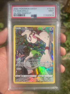 (PSA 9) 2022 Silver Tempest TG10/TG30 Smeargle FA