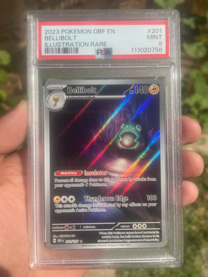 (PSA 9) 2023 Obsidian Flames 201/197 Bellibolt IR