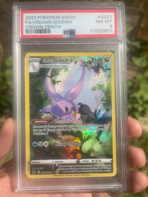 (PSA 8) 2023 Crown Zenith GG21/GG70 Hisuian Goodra FA