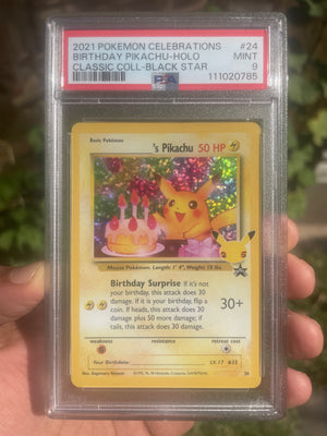 (PSA 9) 2021 Celebrations 24 Pikachu Birthday