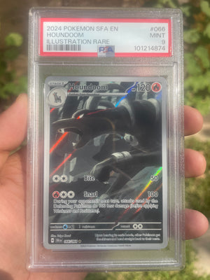 (PSA 9) 2024 Shrouded Fable 66/64 Houndoom IR