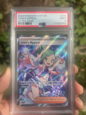 (PSA 9) 2024 Surging Sparks 234/191 Lisia's Appeal