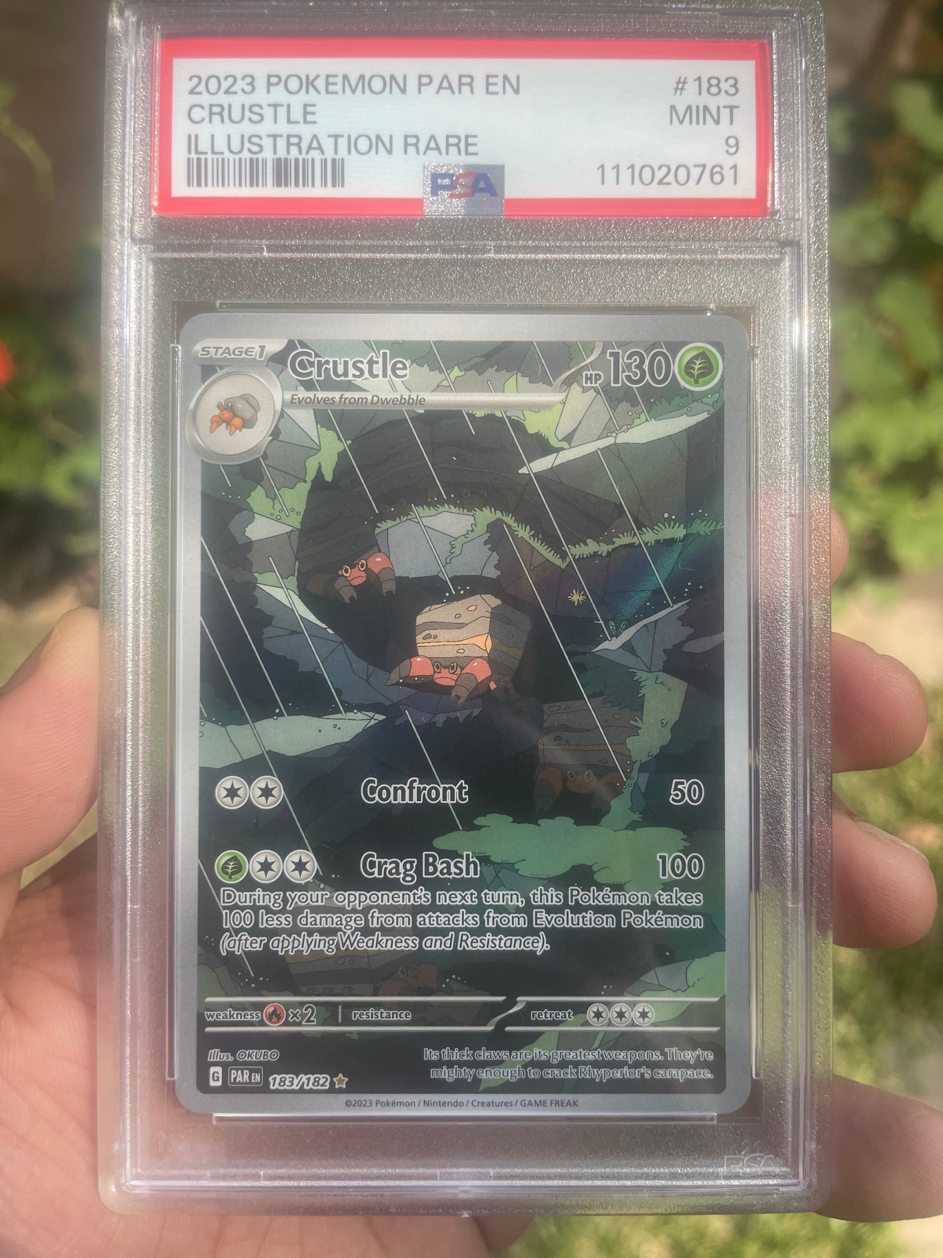 (PSA 9) 2023 Paradox Rift 183/182 Crustle IR