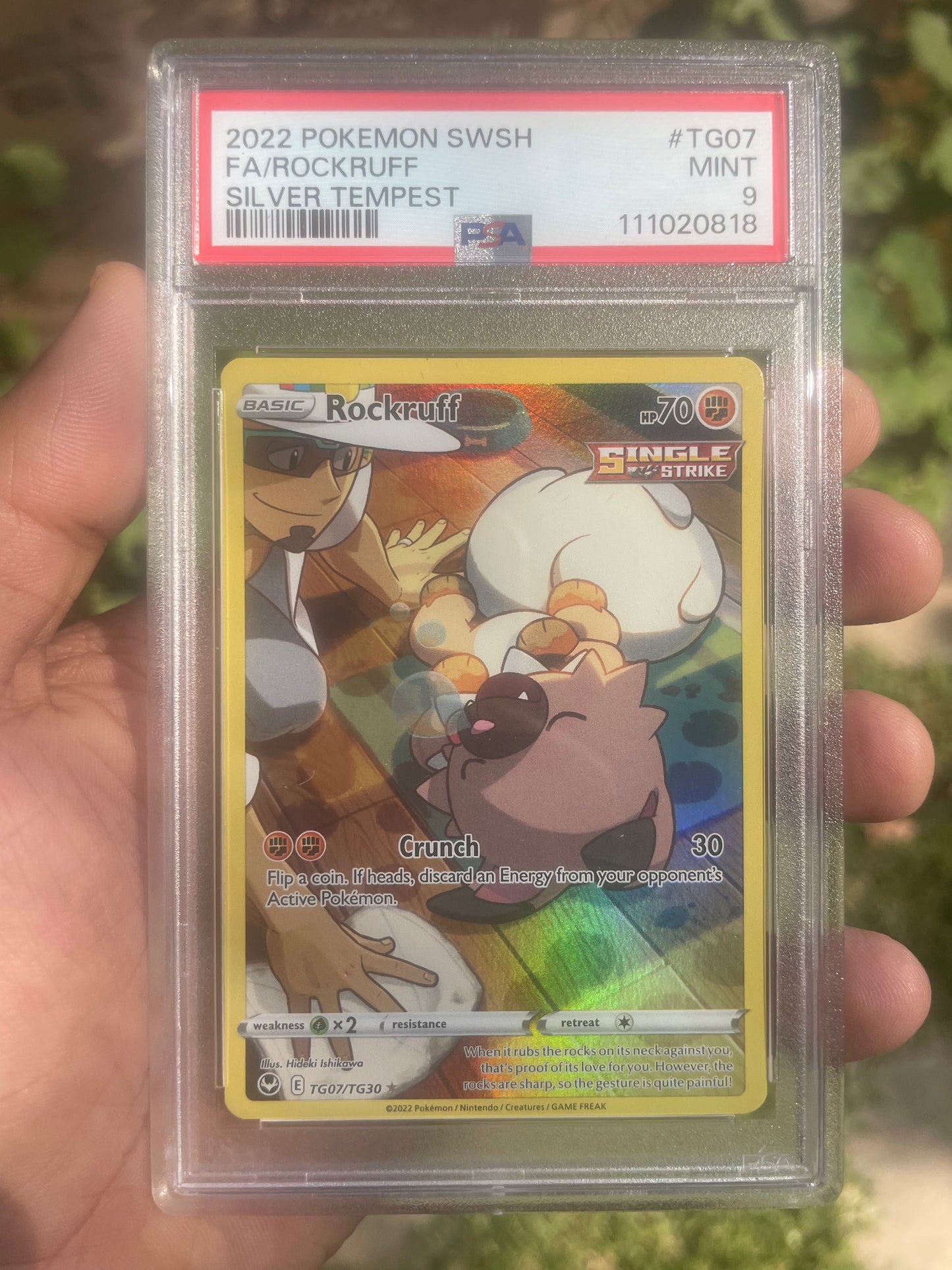 (PSA 9) 2022 Silver Tempest TG07/TG30 Rockruff FA