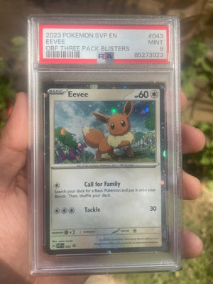 (PSA 9) 2022 SV Promo 43 Eevee Obsidian Blister