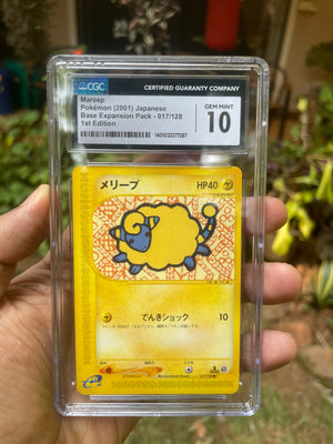(CGC 10) 2001 Expedition [1st Edition] 17 Mareep (JP)