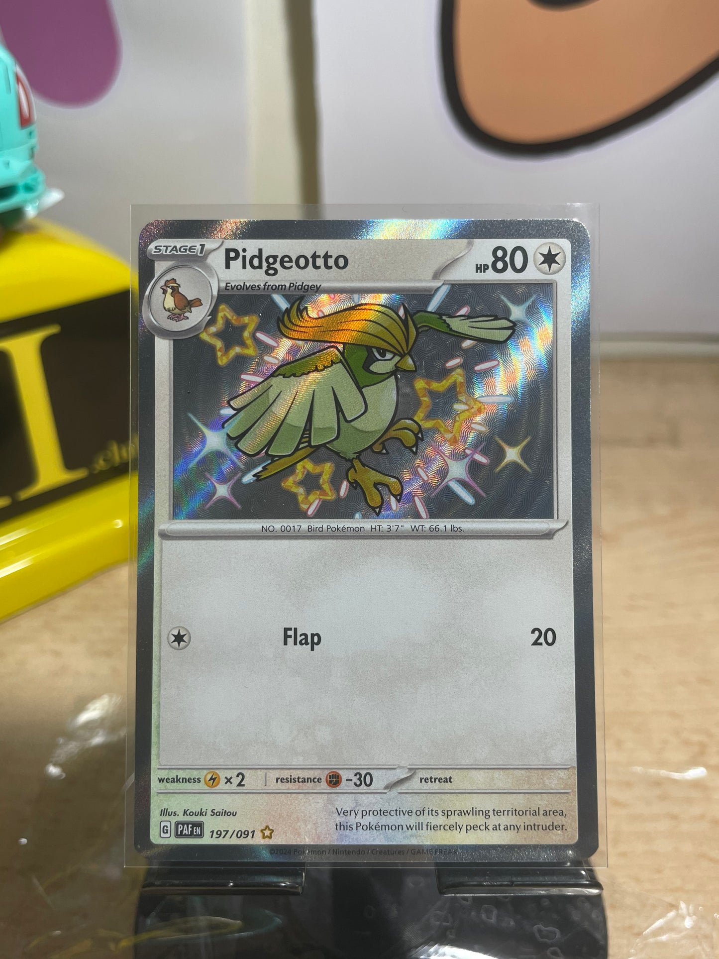 2024 Pidgeottto #197 Paldean Fates