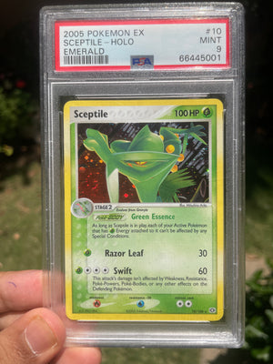 (PSA 9) 2005 Emerald EX 10 Sceptile [Swirl]