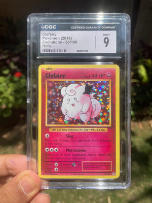 (CGC 9) 2016 Evolutions 063 Clefairy