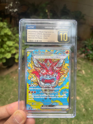 (CGC 10 Pristine) 2024 Terastal Fest 204 Hearthflame Ogerpon ex (JP)