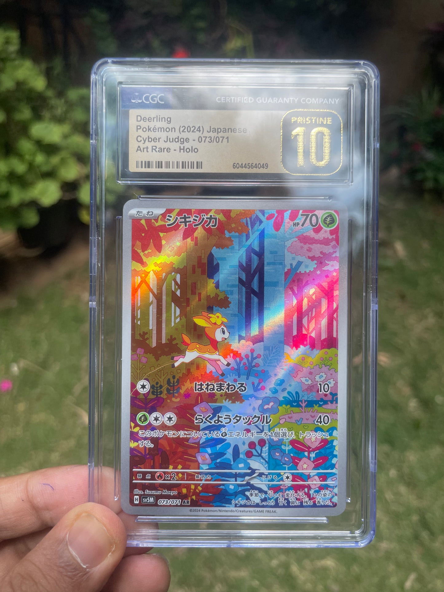 (CGC 10 Pristine) 2024 Cyber Judge 073 Deerling (JP)