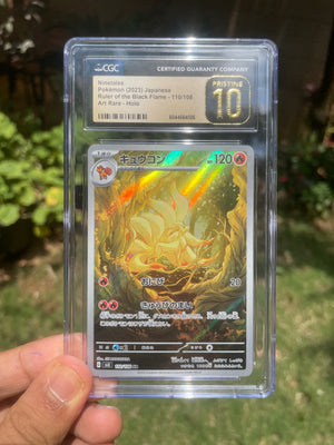 (CGC 10 Pristine) 2023 Black Flame 110 Ninetales (JP)