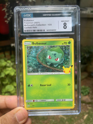 (CGC 8) 2021 McDonald's Collection 01 Bulbasaur [Holo]