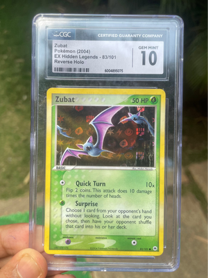 (CGC 10) 2004 Hidden Legends 083 Zubat [Reverse]