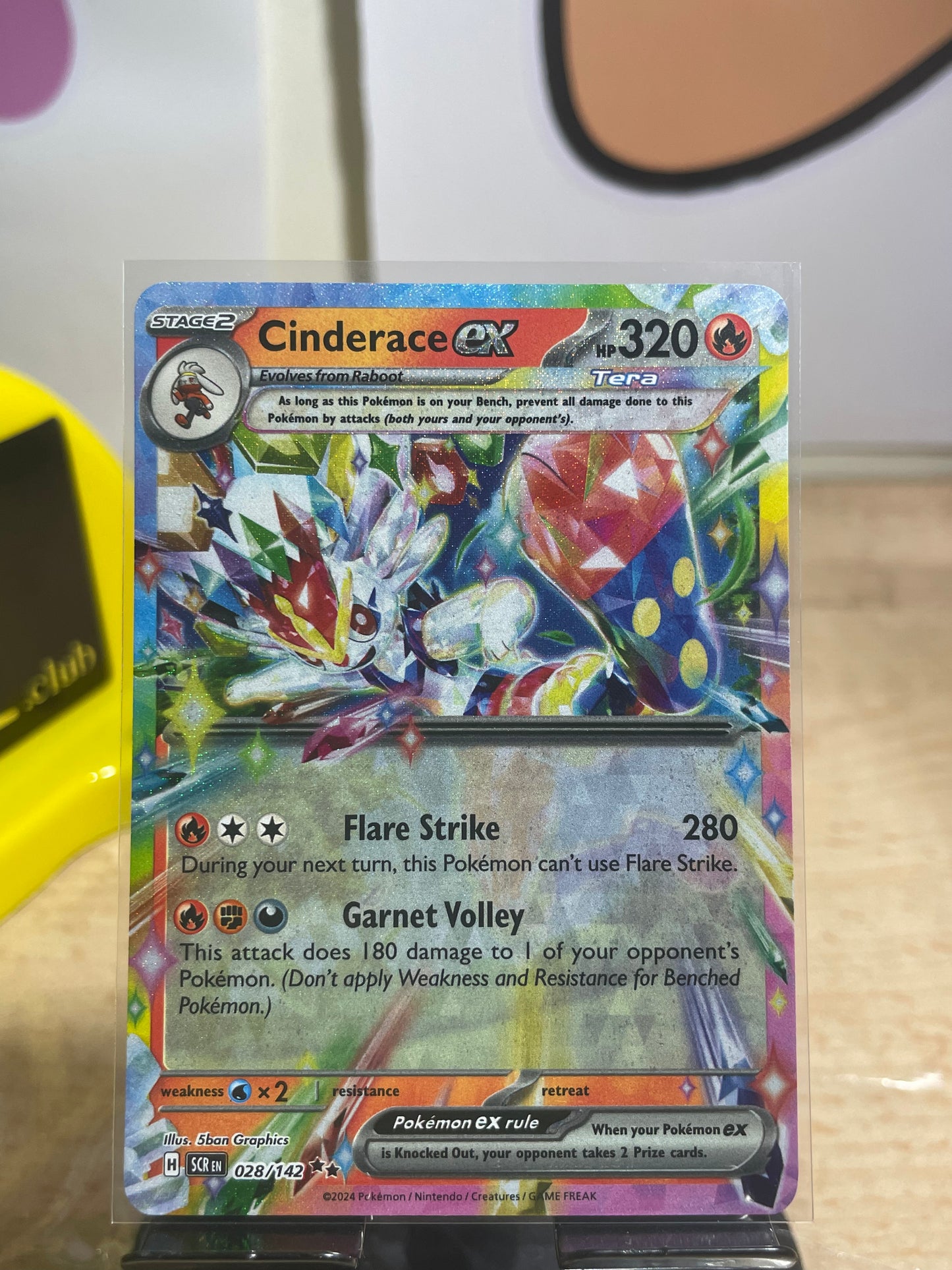 2024 Cinderace ex #28 Stellar Crown