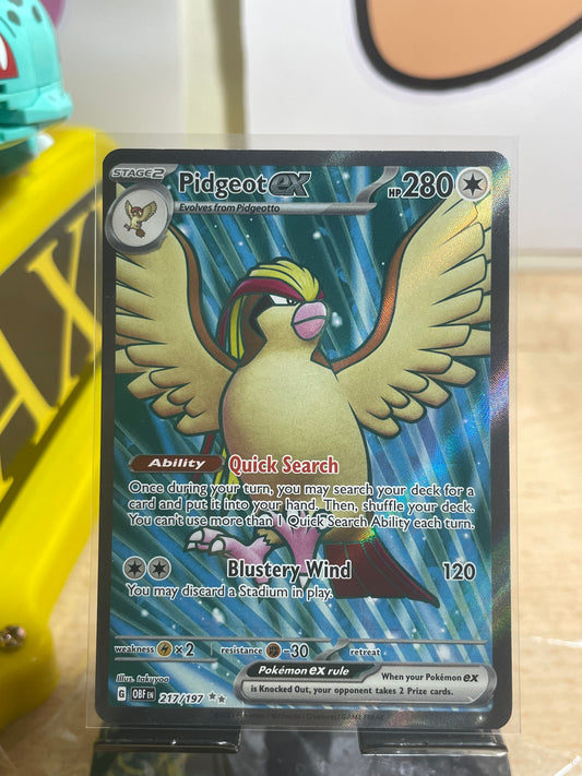 2023 Pidgeot ex #217 Obsidian Flames