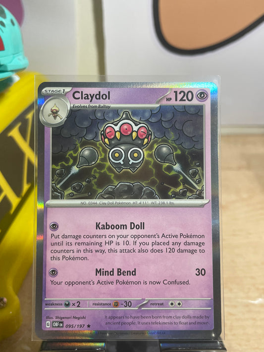 2023 Claydol #95 Obsidian Flames