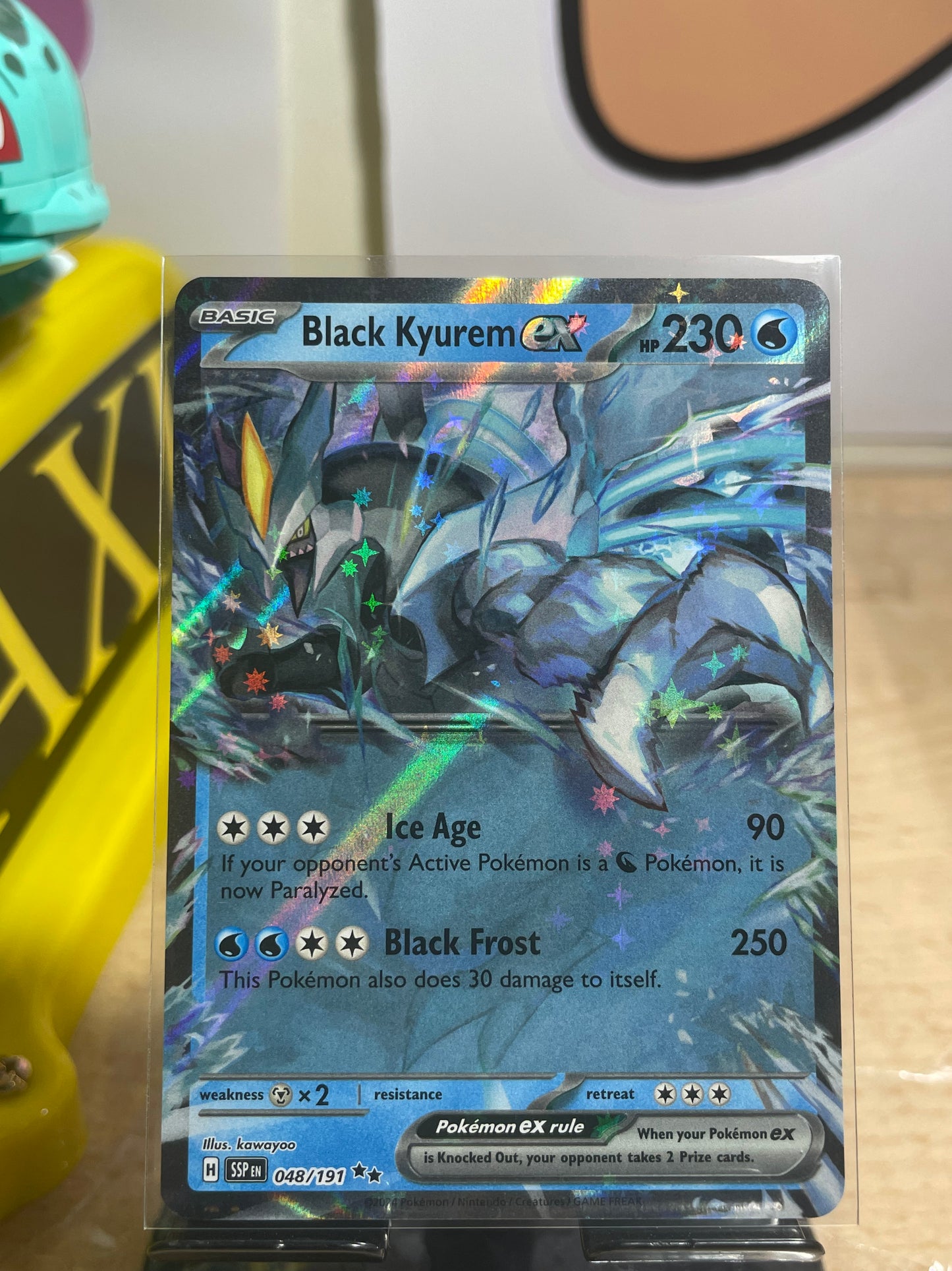 2024 Black Kyurem ex #48 Surging Sparks
