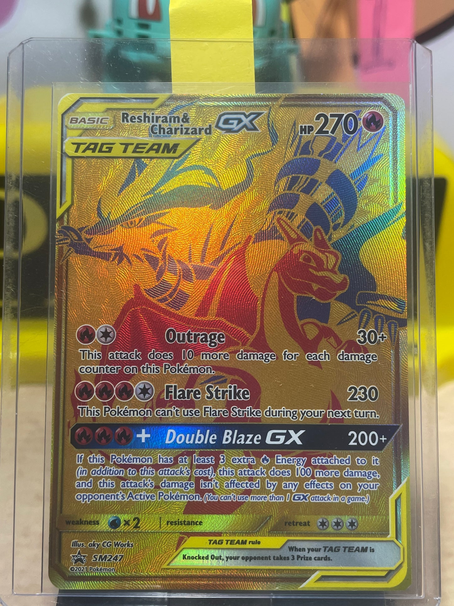 2021 Reshiram & Charizard GX #SM247 SM Promo