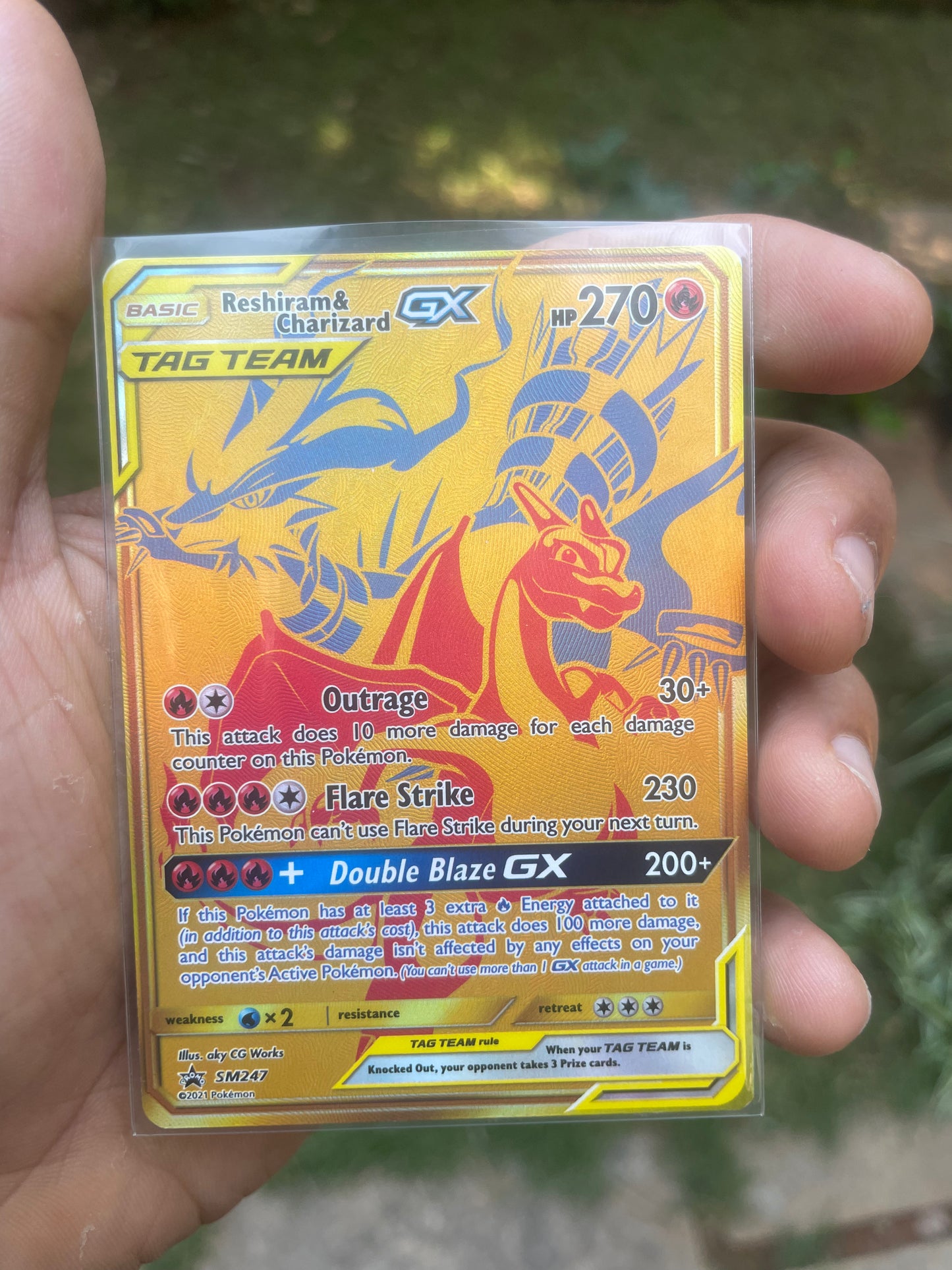 2021 Reshiram & Charizard GX #SM247 SM Promo