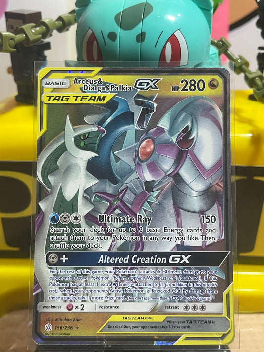 2019 Arceus & Dialga & Palkia GX #156 Cosmic Eclipse