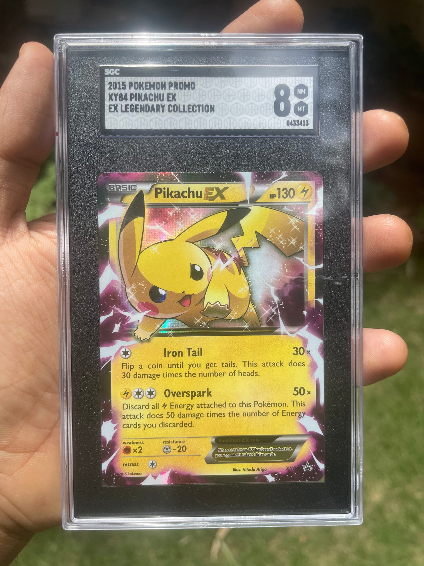(SGC 8) 2015 Pikachu EX XY84 Promo