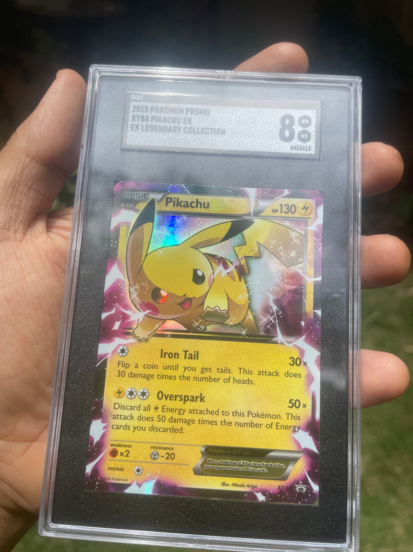 (SGC 8) 2015 Pikachu EX XY84 Promo