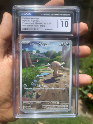 (CGC 10) 2025 Paldean Wooper 102/094 Phantasmal Flames