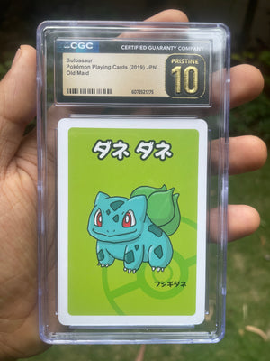 (CGC 10 Pristine) 2019 Bulbasaur Old Maid (JP)