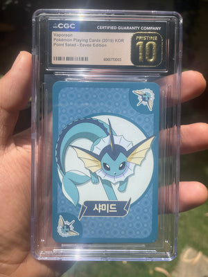 (CGC 10 Pristine) 2019 Vaporeon Point Salad (Korean)