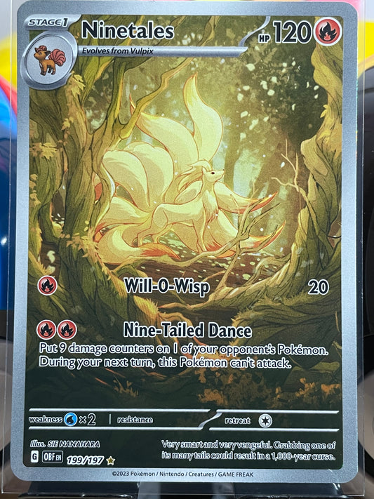 2024 Ninetales #199 Obsidian Flames (LP)