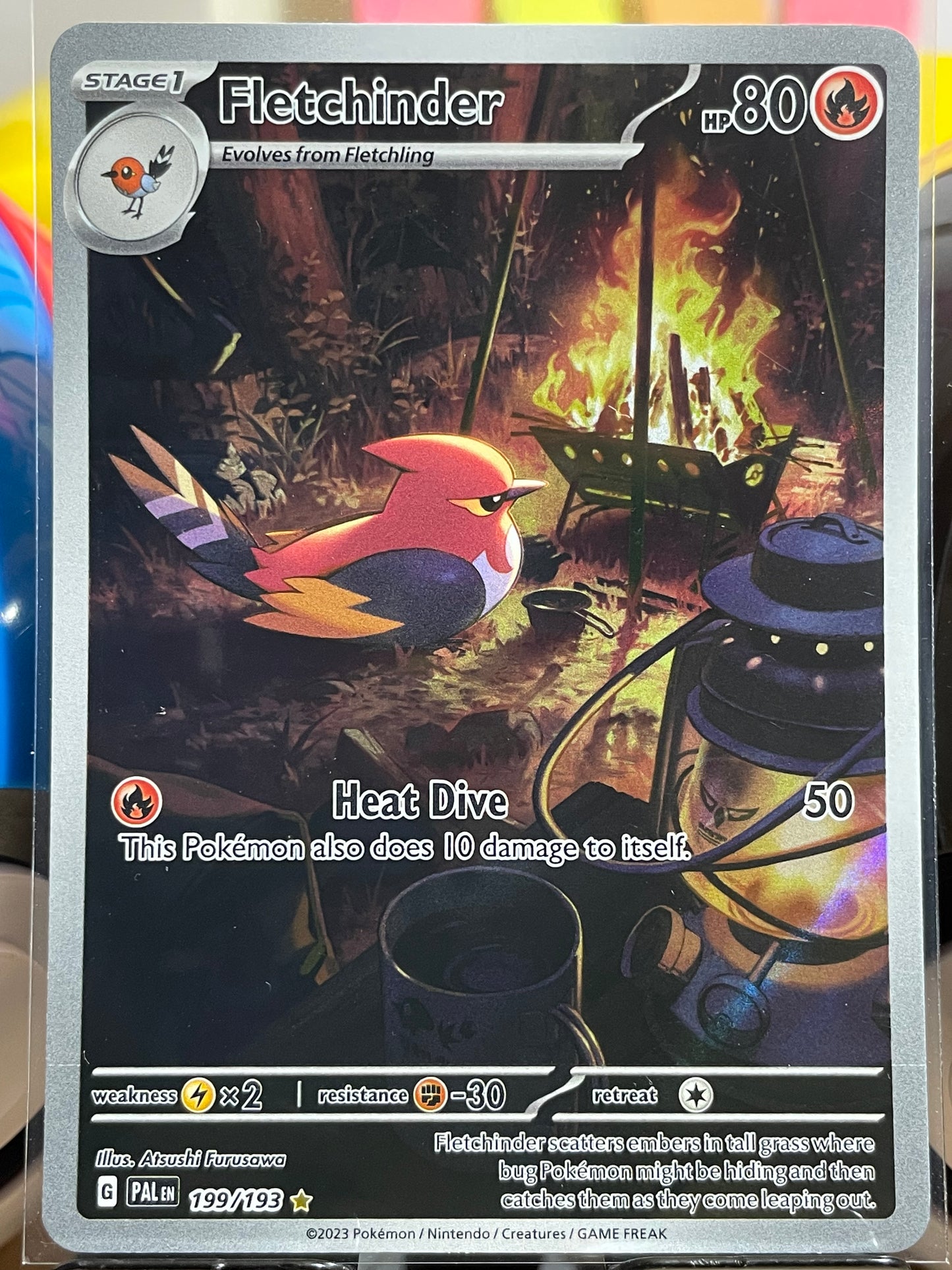 2023 Fletchinder #199 Paldea Evolved
