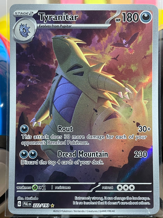 2023 Tyranitar #222 Paldea Evolved