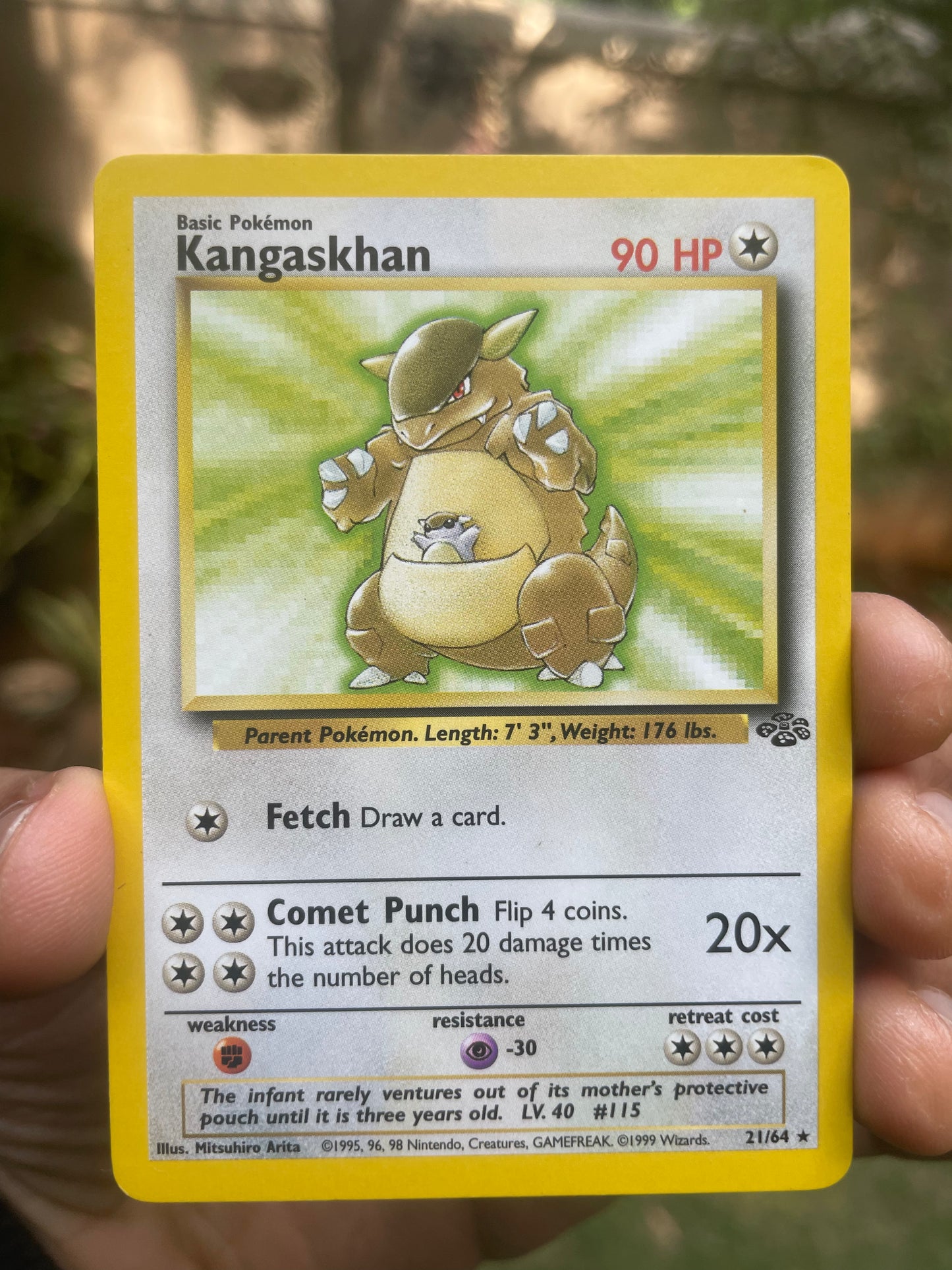 1999 Kangaskhan #21 Jungle