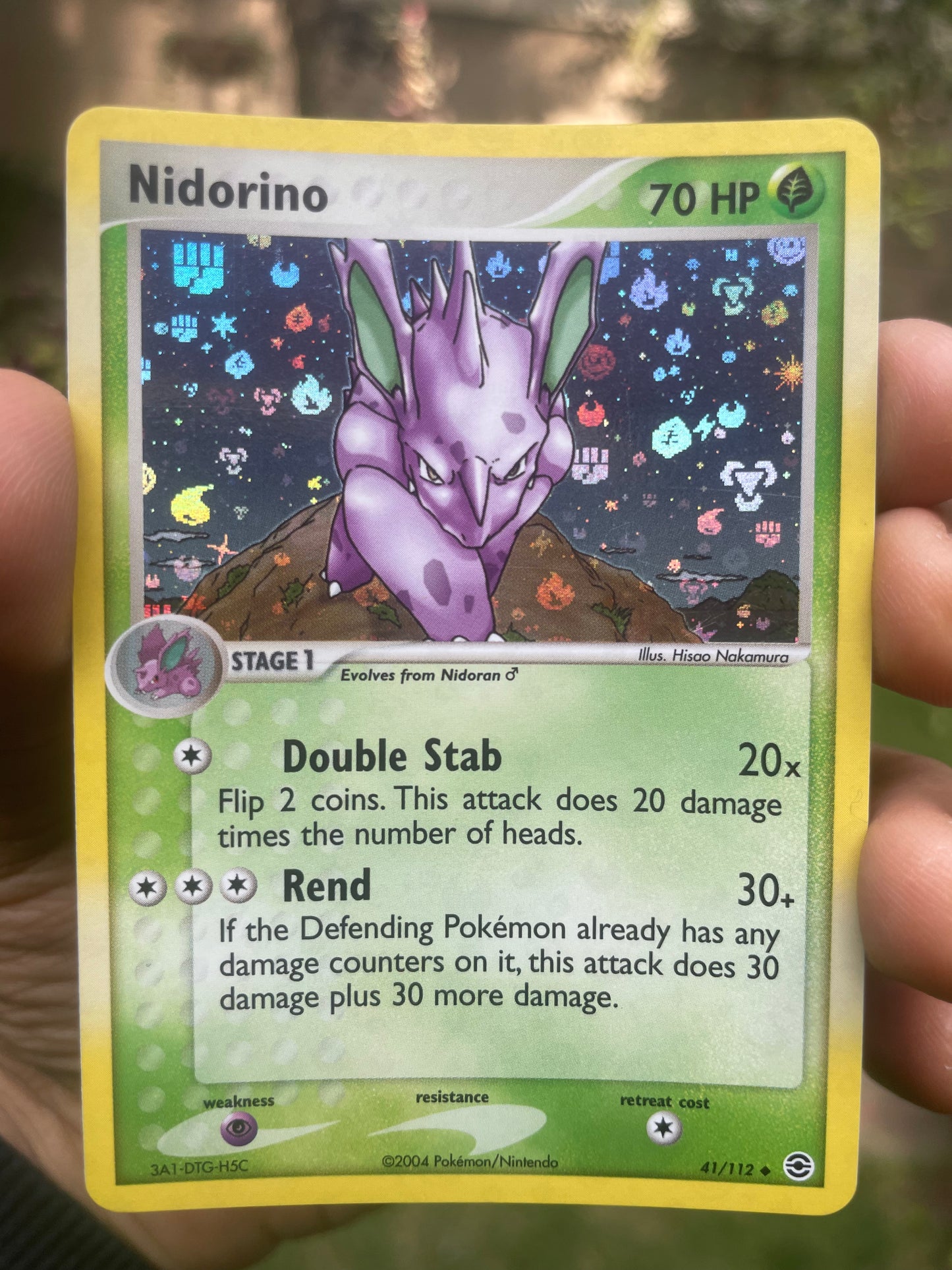 2004 Nidorino Fire Red [Reverse] NM