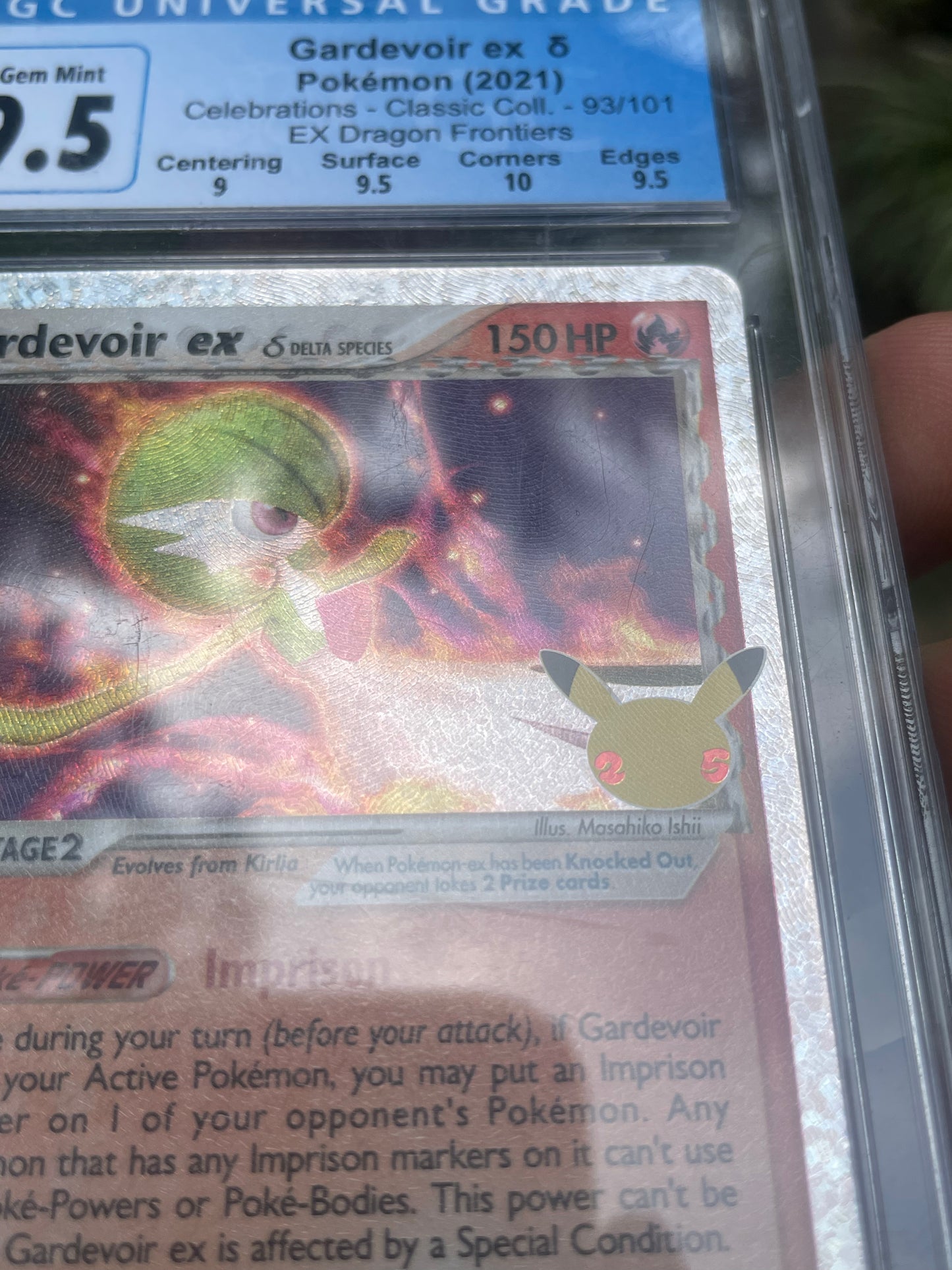 (CGC 9.5) 2021 Gardevoir ex #93 Celebrations