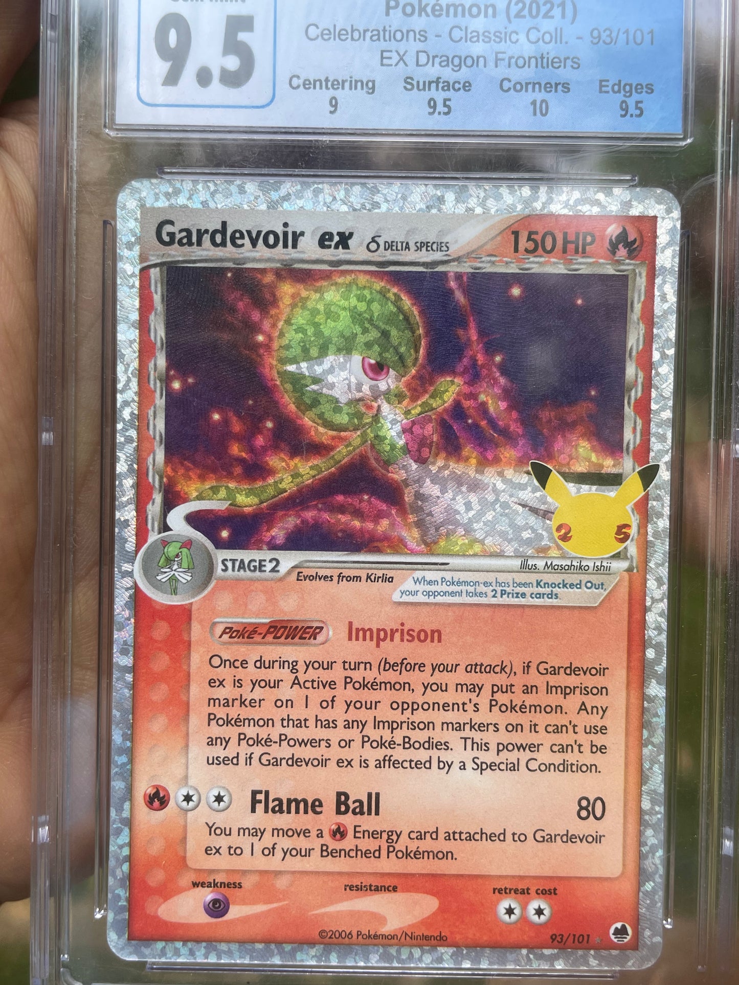 (CGC 9.5) 2021 Gardevoir ex #93 Celebrations