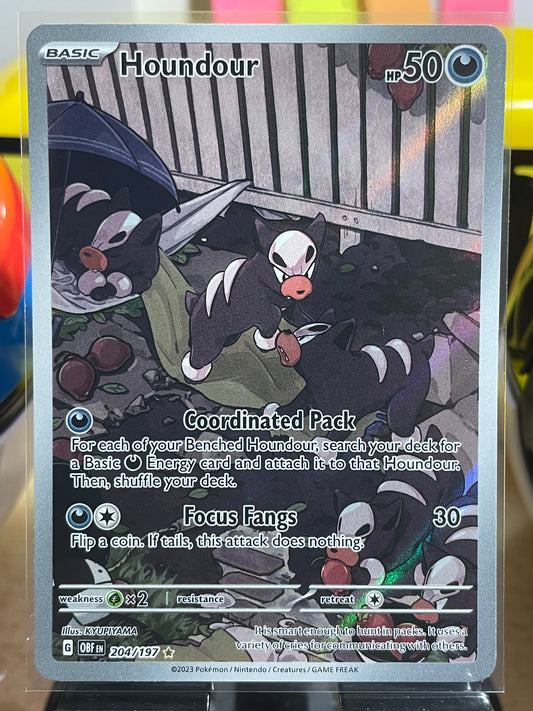 2023 Houndour #204 Obsidian Flames
